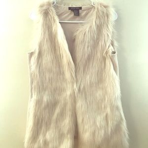 Off-White Faux Fur Vest